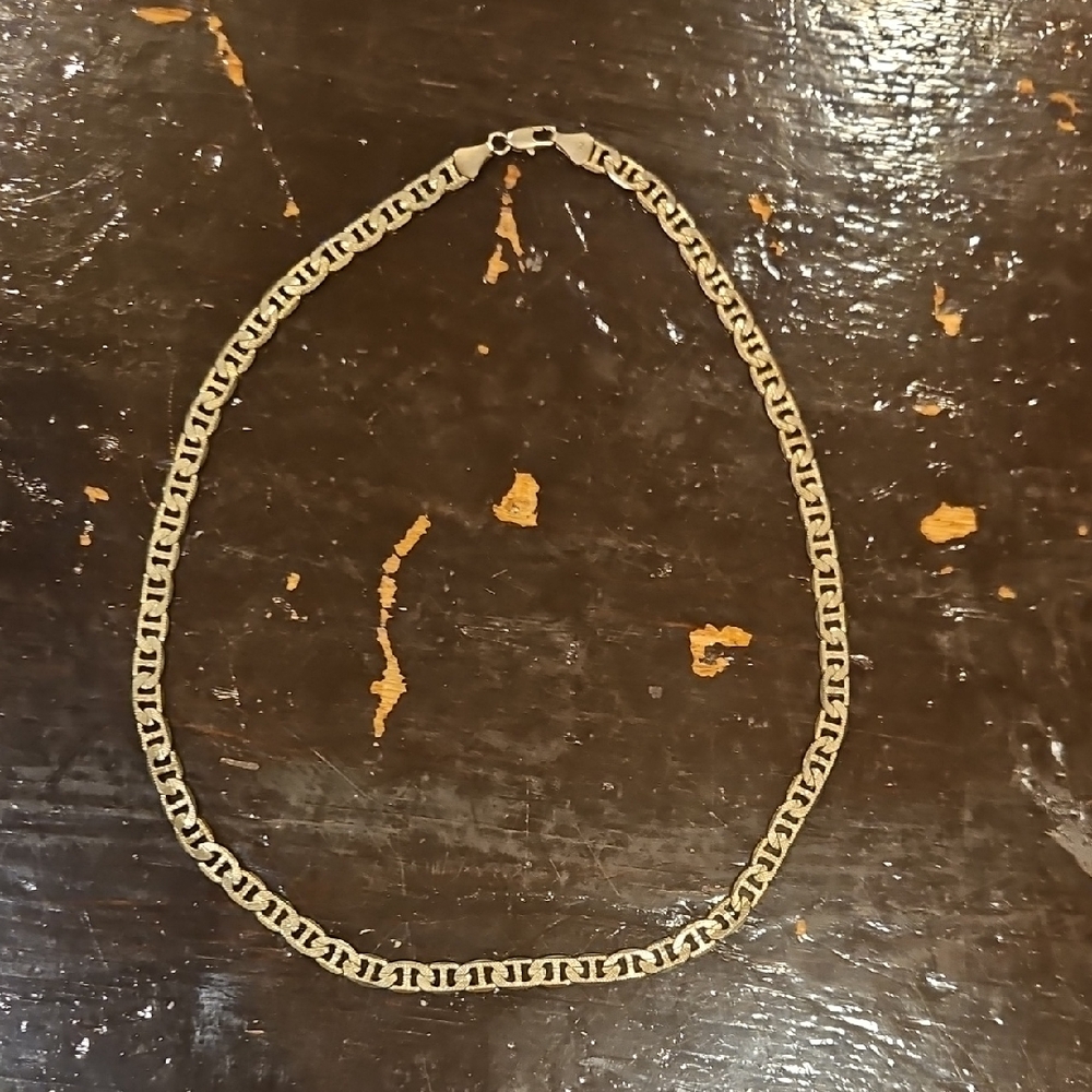 Cuban Style Gold Plated Chain Necklace